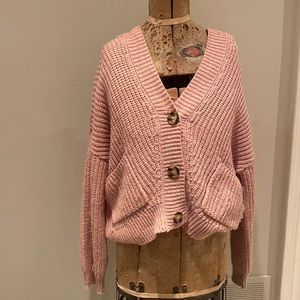 Pink cardigan